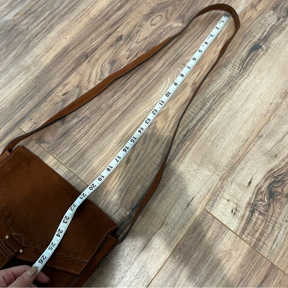 Minelli Paris Suede Boho Crossbody Bag - Picture 5 of 10